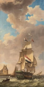 Johannes Hermanus Koekkoek (Dutch, 1778-1851) A Merchant off Veere