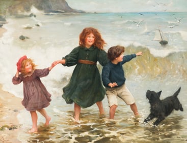 Arthur John Elsley (British, 1861-1952) Look Out, 1908