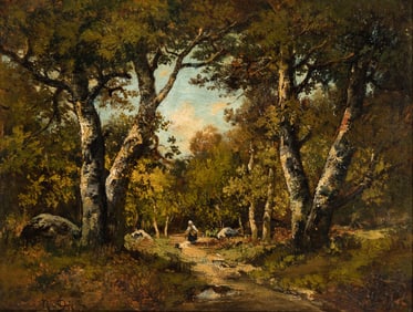 Narcisse Virgile Diaz de la Peña (French, 1808-1876) Path in the Forest