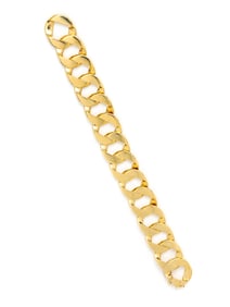 YELLOW GOLD CURB LINK BRACELET