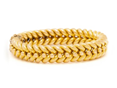 YELLOW GOLD BANGLE BRACELET