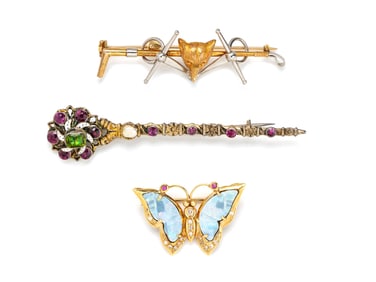 COLLECTION OF BROOCHES