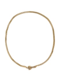 VICTORIAN, YELLOW GOLD NECKLACE