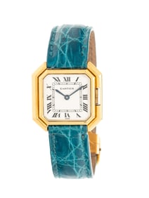 CARTIER, YELLOW GOLD 'CEINTURE' WATCH