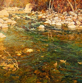 Alan Wolton (English/American, b. 1934) Piping Down the Wild Canyon, 1995