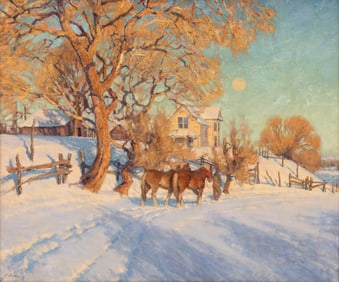 Charles Fritz (American, b. 1955) Evening in Winter