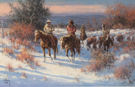 Jack Terry (American, b. 1952) Cattlemen, 1987