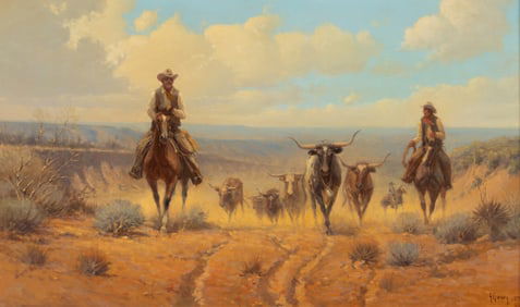 G. (Gerald Harvey Jones) Harvey (American, 1933-2017) Topping Out & Headin' North, 1973