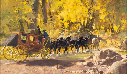 Oleg Stavrowsky  (American, 1927-2020)  Easy Crossing