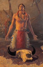 David Mann (American, b. 1948) Spirit of the Buffalo, 1995