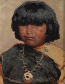William Robinson Leigh (American, 1866-1955) Zuni Child, 1931