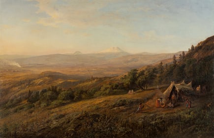 William Keith (American, 1838-1911) Indian Encampment, 1870