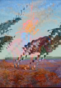 Olaf C. Seltzer (American, 1877-1957) Indian Rider