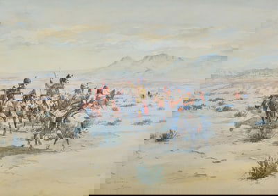 Olaf C. Seltzer (American, 1877-1957) Scouting on the Plains, 1900