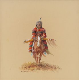 Olaf Wieghorst (American/Danish, 1899-1988) Fur Cap