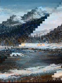 Thomas de Decker (American, b. 1951) Winter Encampment