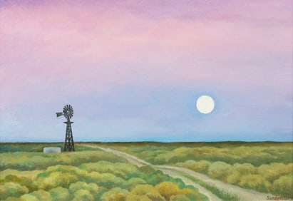 William Sanderson (American, 1905-1990) Dusk, 1983