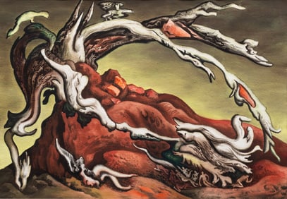 Vance Kirkland (American, 1904-1981) Three Million Years Ago No. 15, 1945