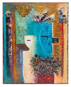 Dan Namingha (Hopi/Tewa, b. 1950) Dream State Series #7, 1992