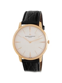 VACHERON CONSTANTIN, REF. 81180 18K YELLOW GOLD 'PATRIMONY GRAND TAILLE' WATCH WITH 'MALTESE CROSS'