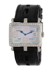 ROGER DUBUIS, 18K WHITE GOLD, DIAMOND, AND MOTHER-OF-PEARL DIAL 'TOO MUCH' WATCH