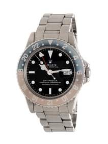 ROLEX, REF. 1675 STAINELSS STEEL 'GMT-MASTER' 'PEPSI' 'LONG E' WATCH