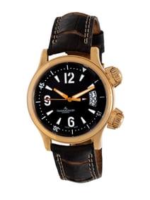 JAEGER-LECOULTRE, REF. 148260, 18K ROSE GOLD 'MASTER COMPRESSOR' WATCH, BOX & MANUALS