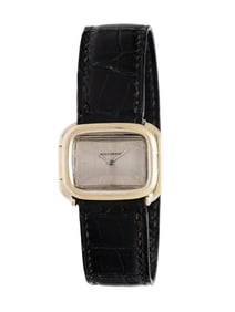 BOUCHERON, 18K WHITE GOLD 'DOUBLE GODRON' WATCH