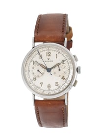 ROLEX, REF. 3858 STAINLESS STEEL VINTAGE CHRONOGRAPH WATCH, CIRCA 1938