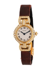 CARTIER, REF. 818013 18K YELLOW GOLD 'COLISÉE' WATCH WITH FACTORY DIAMONDS