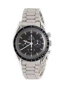 OMEGA, REF. 145.022 STAINLESS STEEL 'SPEEDMASTER' 'ZAF' CHRONOGRAPH WATCH, BOX & PAPERS