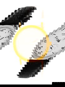 PATEK PHILIPPE, REF. 3919J 18K YELLOW GOLD 'CALATRAVA' WATCH: PATEK PHILIPPE, REF. 3919J 18K YELLOW GOLD 'CALATRAVA' WATCH Maker: Patek Philippe Model: Calatrava Reference number: 3919 Movement number: 2843731 Year: Circa 1990s Case size: Approx. 33 mm Case mate