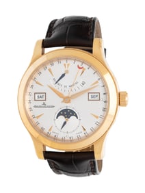 JAEGER-LECOULTRE, REF. 147.2.41.S 18K ROSE GOLD 'MASTER CONTROL CALENDAR 1,000 HOURS' WATCH, BOX &