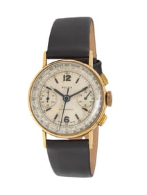 ROLEX, REF. 3484 18K ROSE GOLD VINTAGE CHRONOGRAPH WATCH, CIRCA 1940