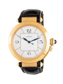 CARTIER, REF. 2770 18K YELLOW GOLD LARGE 'PASHA' WATCH