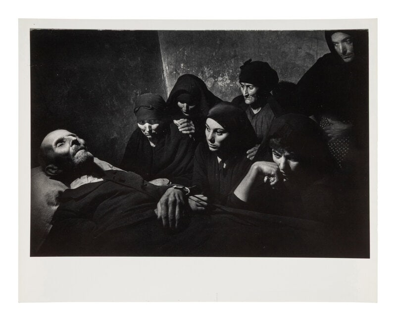 W. Eugene Smith (American, 1918–1978) Wake (from Spanish Village), ca. 1951: W. Eugene Smith (American, 1918–1978) Wake (from Spanish Village), ca. 1951 gelatin silver print bearing artist's black stamp, verso 8 3/4 x 13 1/8 inches. Property from the Mu