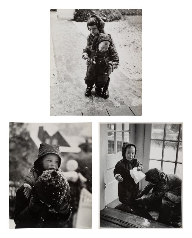 Esther Bubley (American, 1921–1998) A group of three works depicting the Rothstein Children, N: Esther Bubley (American, 1921–1998) A group of three works depicting the Rothstein Children, New Rochelle, New York, 1958; printed ca. 1958 (three works) gelatin silver prints each bearing artis