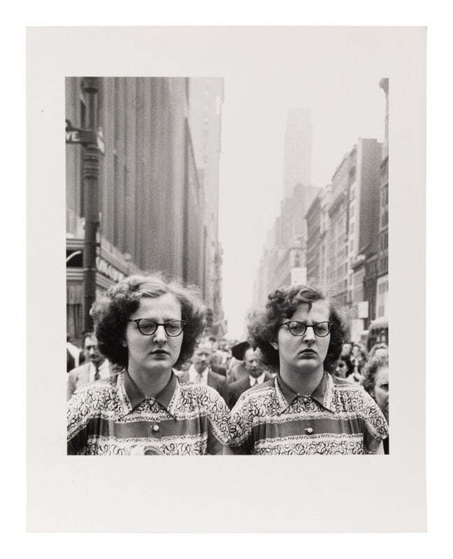 Louis Faurer (American, 1916-2001) 5th Avenue at 34th Street, New York, New York, ca. 1948; printed : Louis Faurer (American, 1916-2001) 5th Avenue at 34th Street, New York, New York, ca. 1948; printed 1980 gelatin silver print signed, titled, and dated in pencil, verso 10 3/8 x 8 x 78 inches.