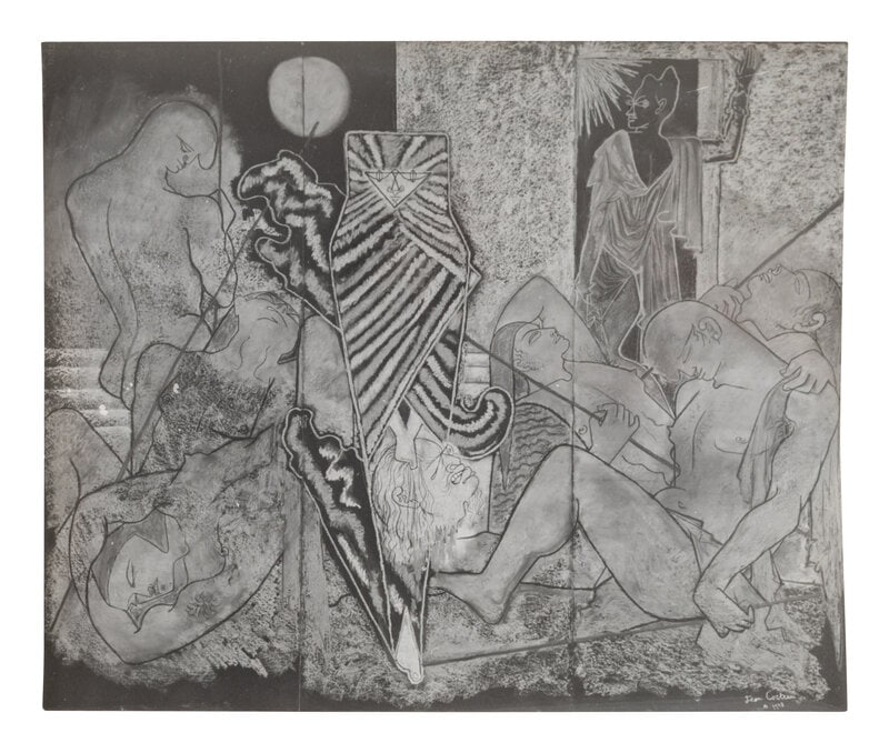 Herbert List (German, 1903–1975) Painting Details, 1940s: Herbert List (German, 1903–1975) Painting Details, 1940s gelatin silver print bearing artist's stamp in black, verso 8 x 9 1/2 inches. Property from the Museum of Fine Arts, Houston