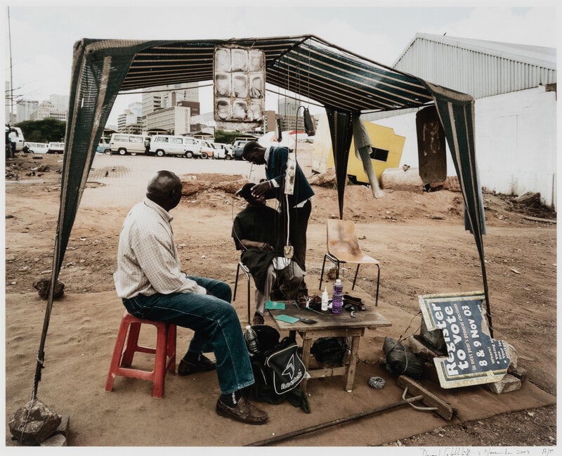 David Goldblatt (South African, 1930–2018) Barbers Newtown, 2003: David Goldblatt (South African, 1930–2018) Barbers Newtown, 2003 digital print signed, dated, and inscribed 'A.P.' in ink 22 x 27 5/8 inches. Property from the Serr and Shannon Collecti