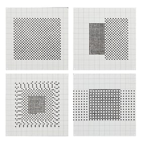 Jennifer Bartlett (American, 1941–2022) Black 6'' Squares Series #7, 1972