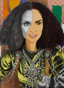 Mickalene Thomas (American, b. 1971) The Inversion of Racquel #2, 2021