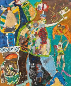 George McNeil (American, 1908-1995) Demonstrative Disco, 1984