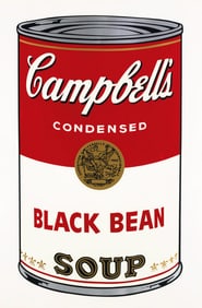 Andy Warhol (American, 1928-1987) Black Bean Soup (from Campbell's Soup I), 1968