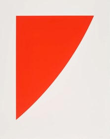 Ellsworth Kelly (American, 1923-2015) Red Curve (Radius of 8’), 1973-75