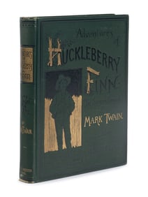 CLEMENS, Samuel L. ("Mark Twain") (1835-1910). The Adventures of Huckleberry Finn. New York: Charles