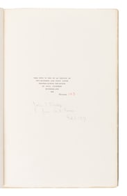 CLEMENS, Samuel L. ("Mark Twain") (1835-1910). What Is Man? New York: Printed at the De Vinne Press,