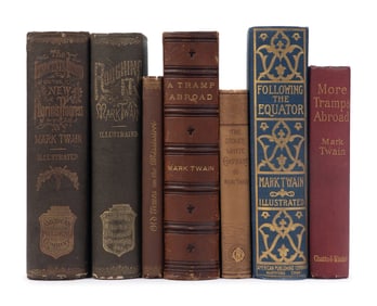 CLEMENS, Samuel L. ("Mark Twain") (1835-1910). A complete collection of Twain's travel titles,
