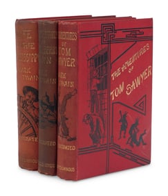 CLEMENS, Samuel L. ("Mark Twain") (1835-1910). A group of 3 titles, MOST FIRST ENGLISH EDITIONS,
