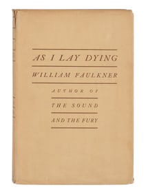 FAULKNER, William (1897-1962). As I Lay Dying. New York: Jonathan Cape, 1930.